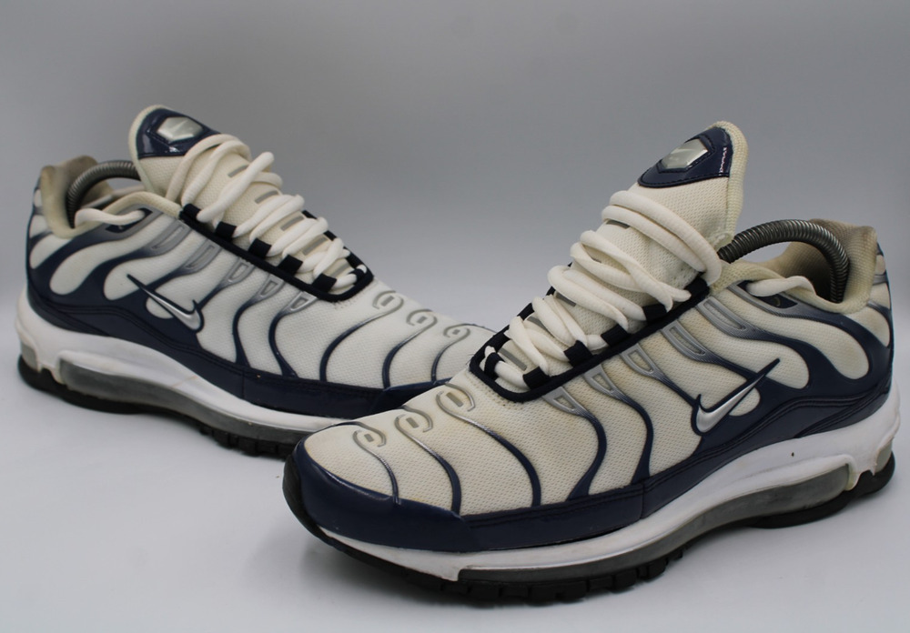 Size 8 - Nike Air Max 97 Plus White Navy - AH8144-100